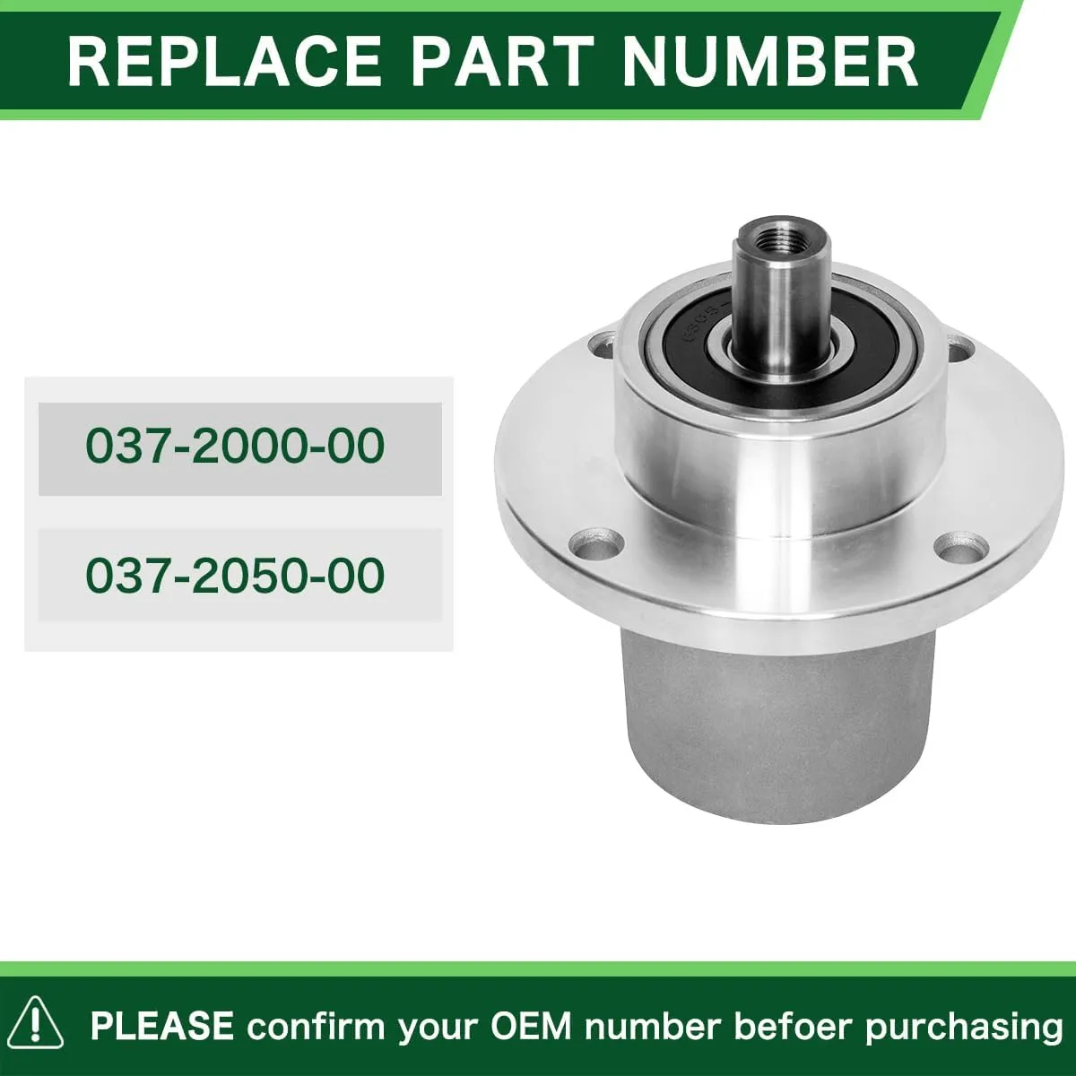 037-2000-00 Spindle Assembly 037-2050-00 for Bad Boy 42" 48" 54" Deck MZ Magnum Zero Turn Mower(3 Pack)