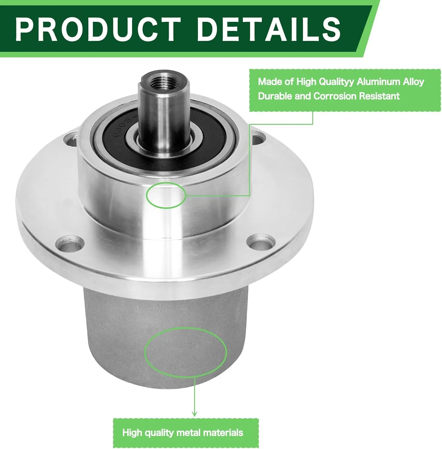 037-2000-00 Spindle Assembly 037-2050-00 for Bad Boy 42" 48" 54" Deck MZ Magnum Zero Turn Mower(3 Pack)