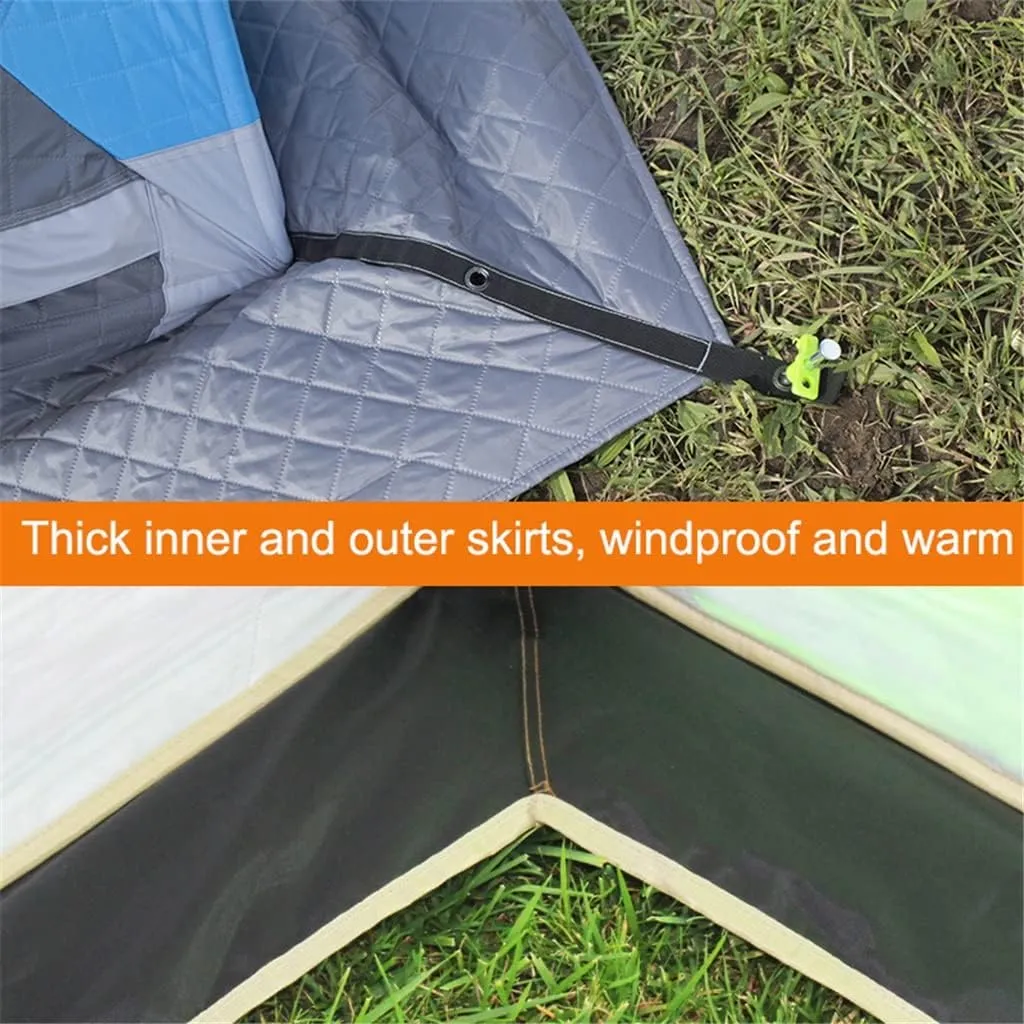 1-4 Winter Fishing Tent Winter Ice Fishing Tent Camping Tent Windproof and Rainproof Outdoor Winter Fishing Warm Tent (Color : D, Size : 240 * 240 * 200cm) (D 240 * 240 * 200cm)