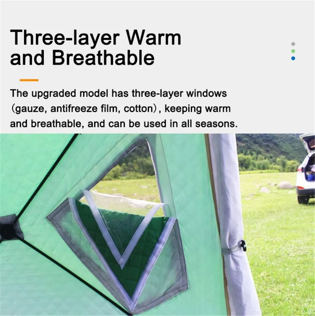 1-4 Winter Fishing Tent Winter Ice Fishing Tent Camping Tent Windproof and Rainproof Outdoor Winter Fishing Warm Tent (Color : D, Size : 240 * 240 * 200cm) (D 240 * 240 * 200cm)