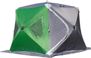 1-4 Winter Fishing Tent Winter Ice Fishing Tent Camping Tent Windproof and Rainproof Outdoor Winter Fishing Warm Tent (Color : D, Size : 240 * 240 * 200cm) (D 240 * 240 * 200cm)