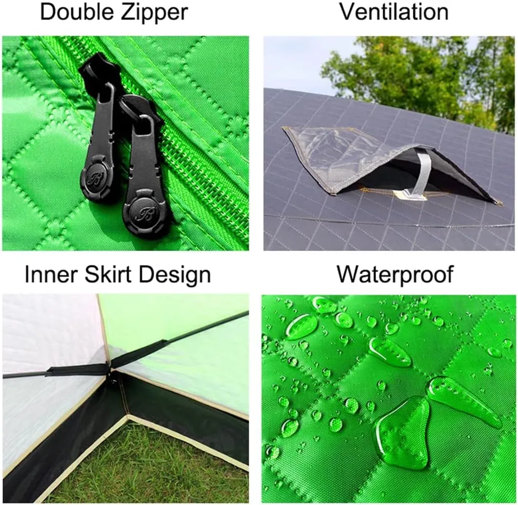 1-4 Winter Fishing Tent Winter Ice Fishing Tent Camping Tent Windproof and Rainproof Outdoor Winter Fishing Warm Tent (Color : D, Size : 240 * 240 * 200cm) (D 240 * 240 * 200cm)
