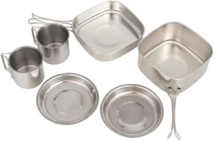 1 Set Lightweight Camping Cookware Set Portable Picnic Cooking Kit for Outdoor to Clean and Quick Cooking for Backpacking Adventures
