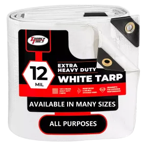 10 x 10 Heavy Duty Canopy Tarp - White