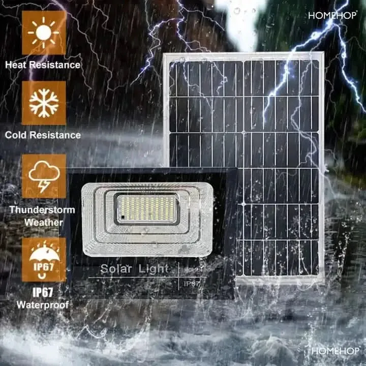 100W Solar LED Flood Light Outdoor Waterproof Lamp For Home, Garden, Wall, Patio