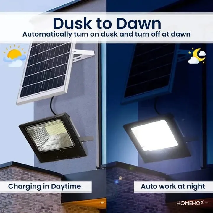 100W Solar LED Flood Light Outdoor Waterproof Lamp For Home, Garden, Wall, Patio