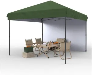 10x10 FT Pop Up Canopy Instant Tent with Reinforced Steel Frame & 210D Silver-Coated Oxford Fabric, Heavy-Duty Portable Gazebo with Wheeled Carry Bag for Beach, Camping, Outdoor Events