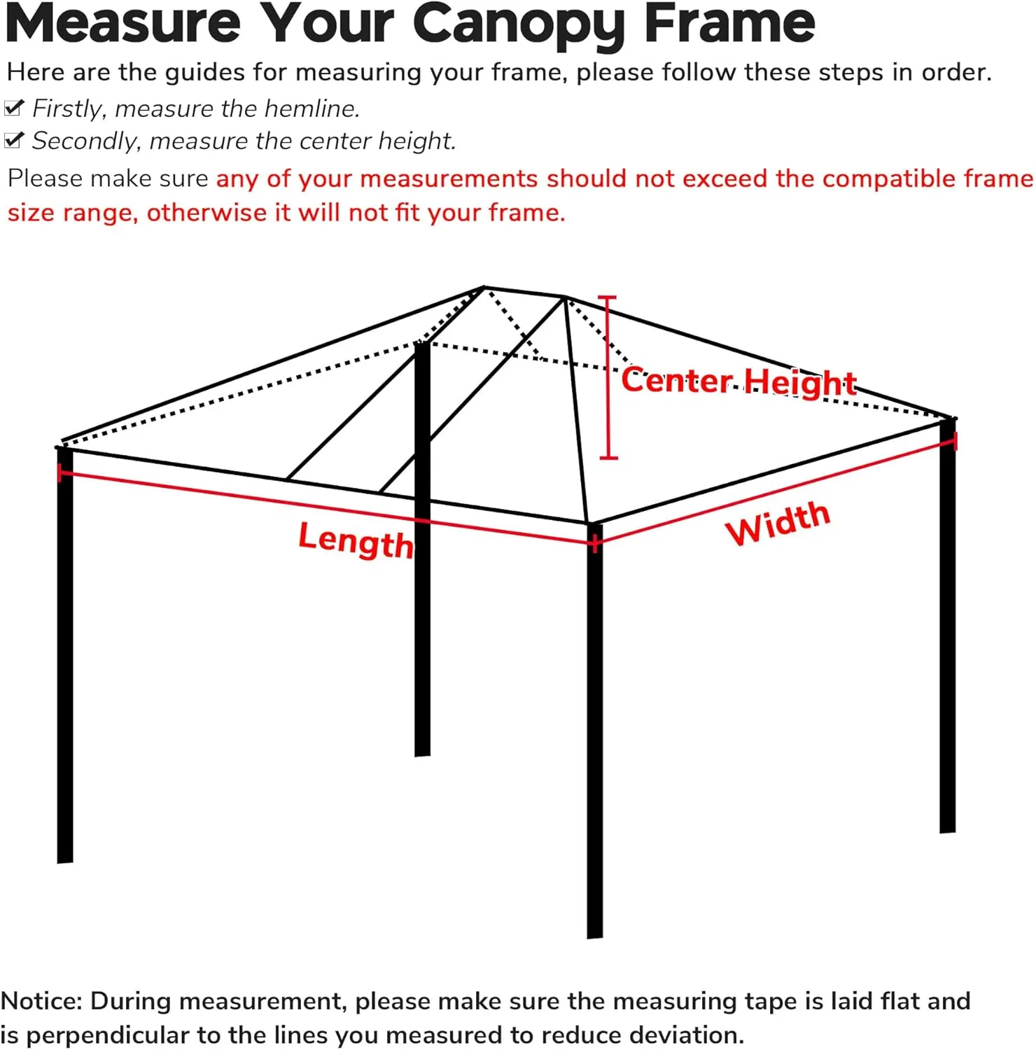 10x20Ft Canopy Top Replacement Fit for 9.6 * 19.1Ft Canopy Tent Top Cover UV Protection for Patio Outdoor Yard Home Camping Party 20x10Ft Black