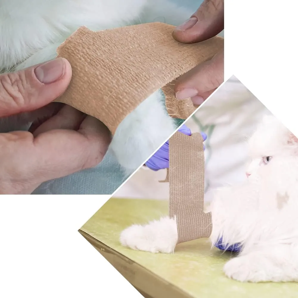 12/24/48pcs Self Adhesive Bandage Wraps, 1/2/3/4in 5 Yards, Multicolor/Skin Color, for Sports, Wrist, Ankle, Swelling and Vet Wrap