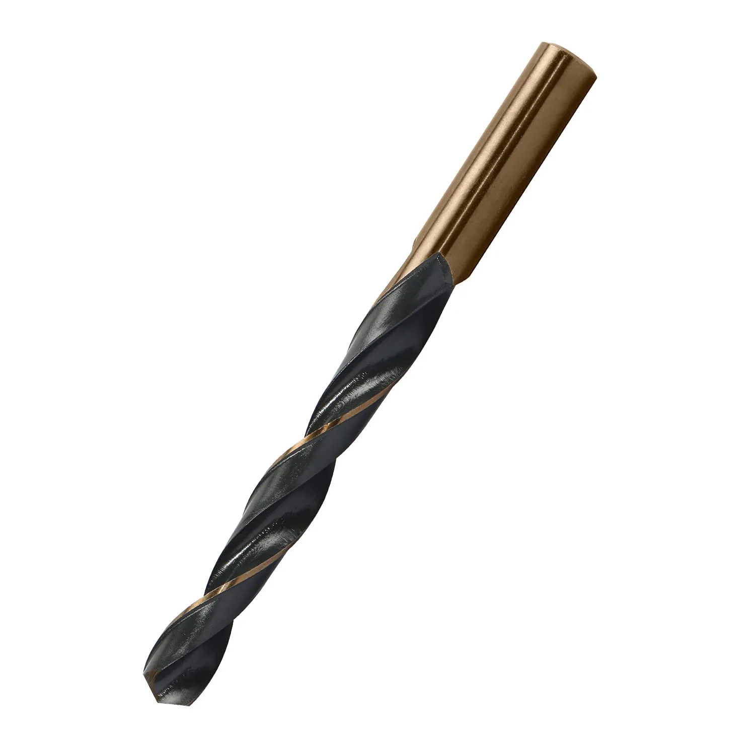 12mm Reduced Shank Twist Drill Bits High Speed Steel HSS 4341 for Iron/Copper/Plastic/Aluminum Plates/Metal Materials, Round Shank, Double Edge, 2 Pcs
