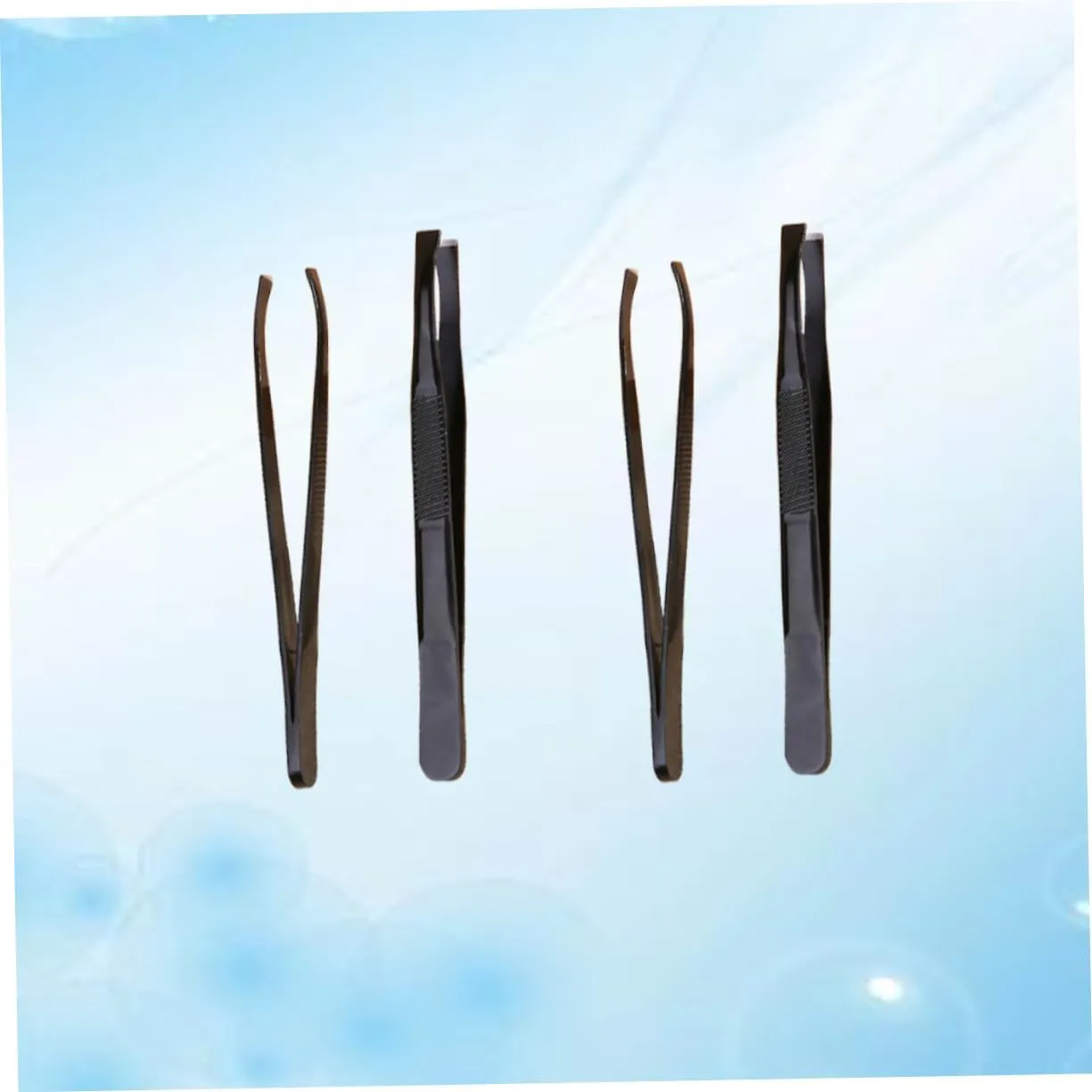 12pcs Eyebrow Clips Stainless Steel Tweezers for Shaping Trimming Makeup Accessories for Precision Grooming Compact Design Plating
