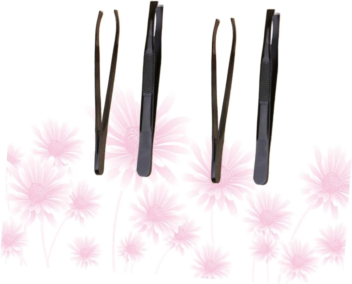 12pcs Eyebrow Clips Stainless Steel Tweezers for Shaping Trimming Makeup Accessories for Precision Grooming Compact Design Plating
