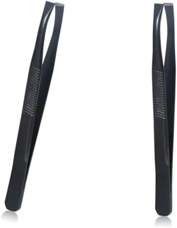 12pcs Eyebrow Clips Stainless Steel Tweezers for Shaping Trimming Makeup Accessories for Precision Grooming Compact Design Plating