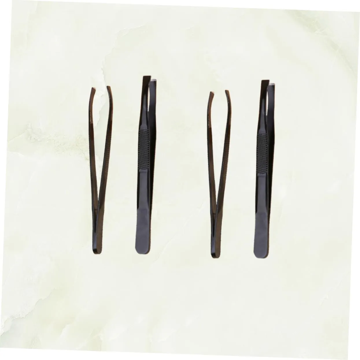 12pcs Eyebrow Clips Stainless Steel Tweezers for Shaping Trimming Makeup Accessories for Precision Grooming Compact Design Plating