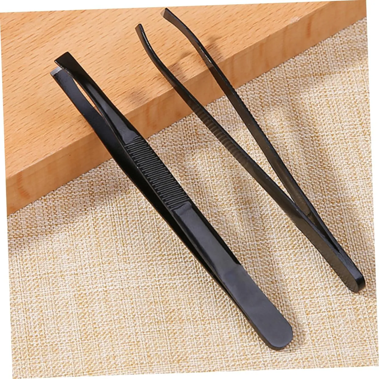 12pcs Eyebrow Clips Stainless Steel Tweezers for Shaping Trimming Makeup Accessories for Precision Grooming Compact Design Plating