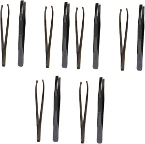 12pcs Stainless Steel Eyebrow Shaping Tool Eyebrow Clips and Trimmer for Precise Hair Removal Easy to Use Cosmetic Bag for Grooming