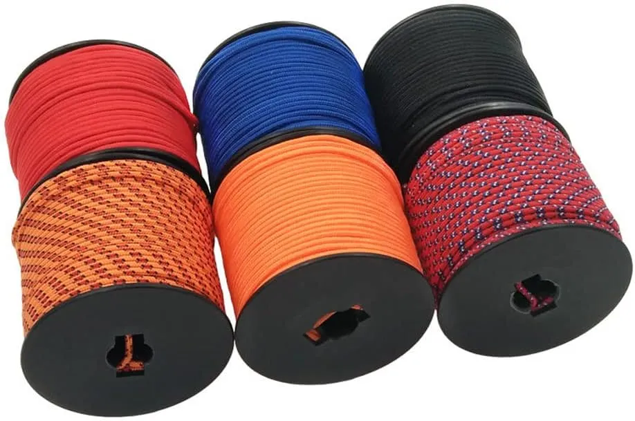 164 Feet 5-Strand Core Nylon Parachute Cord, 3mm Paracord Ropes for Lanyards, Bracelets, Handle Wraps, Keychain, Tent Rope,Outdoor Survival Rope