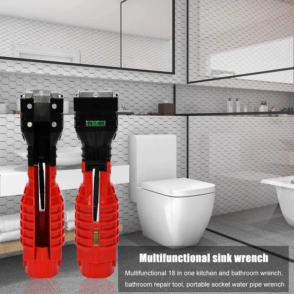 18-in-1 Foldable Wrench - Versatile Multi-Tool for Plumbing