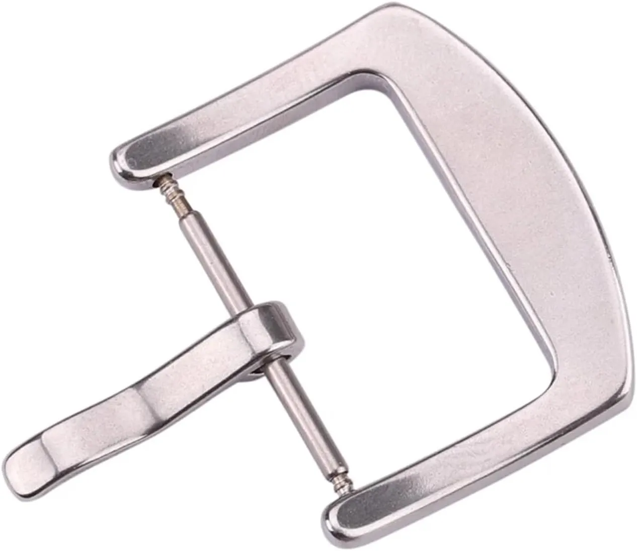 18mm 20mm 22mm 24mm Metal Watch Band Buckle Men Watchbands Strap Silver Solid Stainless Steel Clasp Accessories