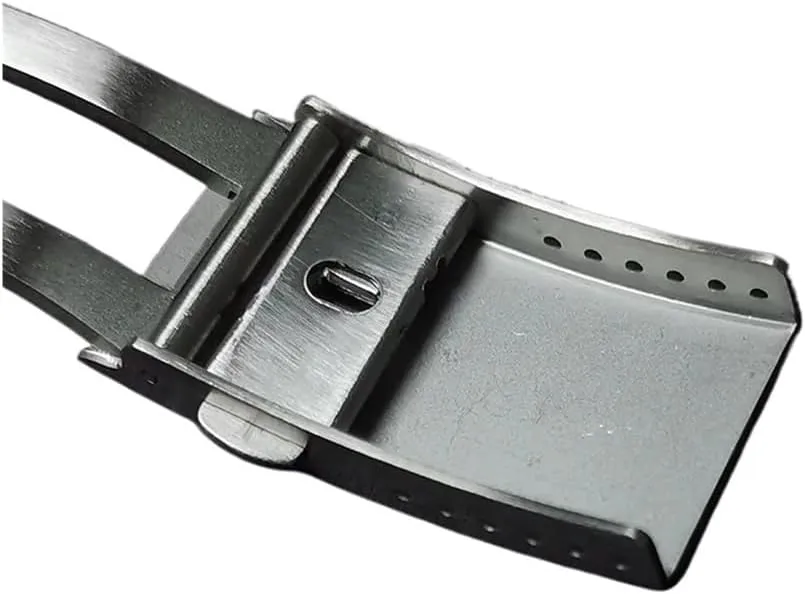 18mm 20mm 22mm 304L Solid Stainless Steel Folding Watch Buckle Metal Double Push Clasp Watch Accessories with Tool