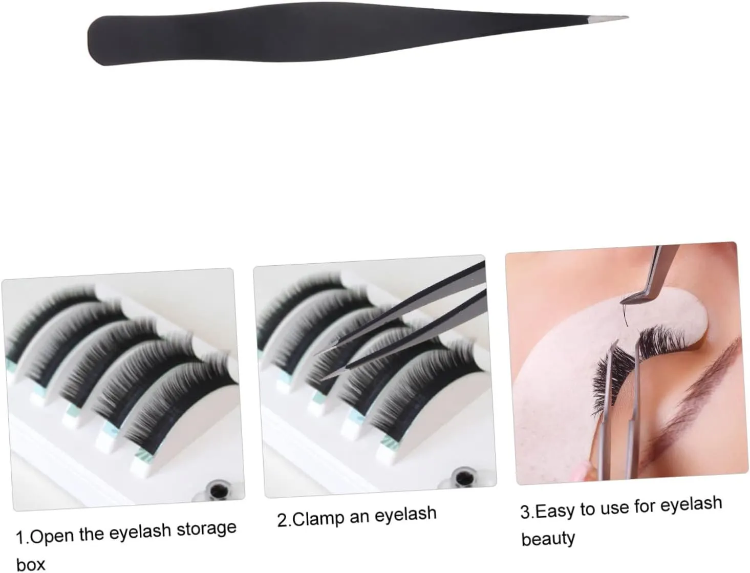 18pcs Stainless Steel Eyelash Tweezers for Makeup Precision Grooming Tool for Eyebrows and Lashes Lightweight and Design Easy to Use for Travel