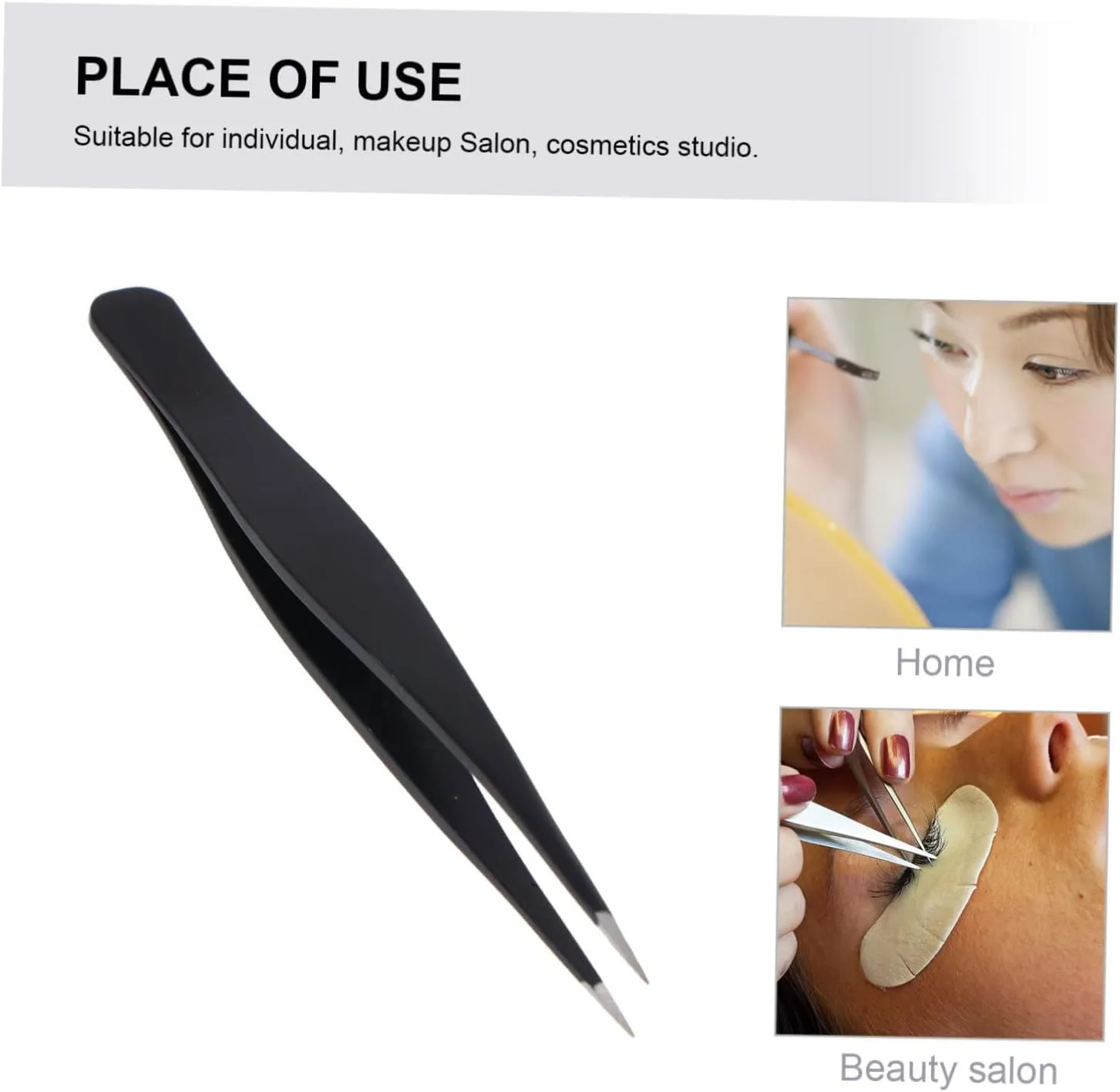 18pcs Stainless Steel Eyelash Tweezers for Makeup Precision Grooming Tool for Eyebrows and Lashes Lightweight and Design Easy to Use for Travel