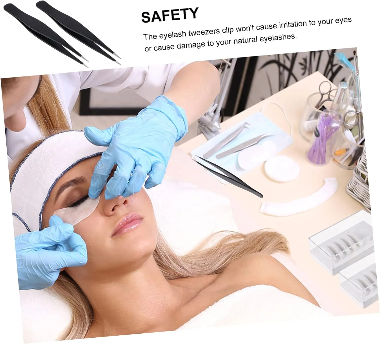 18pcs Stainless Steel Eyelash Tweezers for Makeup Precision Grooming Tool for Eyebrows and Lashes Lightweight and Design Easy to Use for Travel