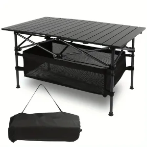 1PC Camping Table That Fold Up Lightweight Aluminum Roll Up Table