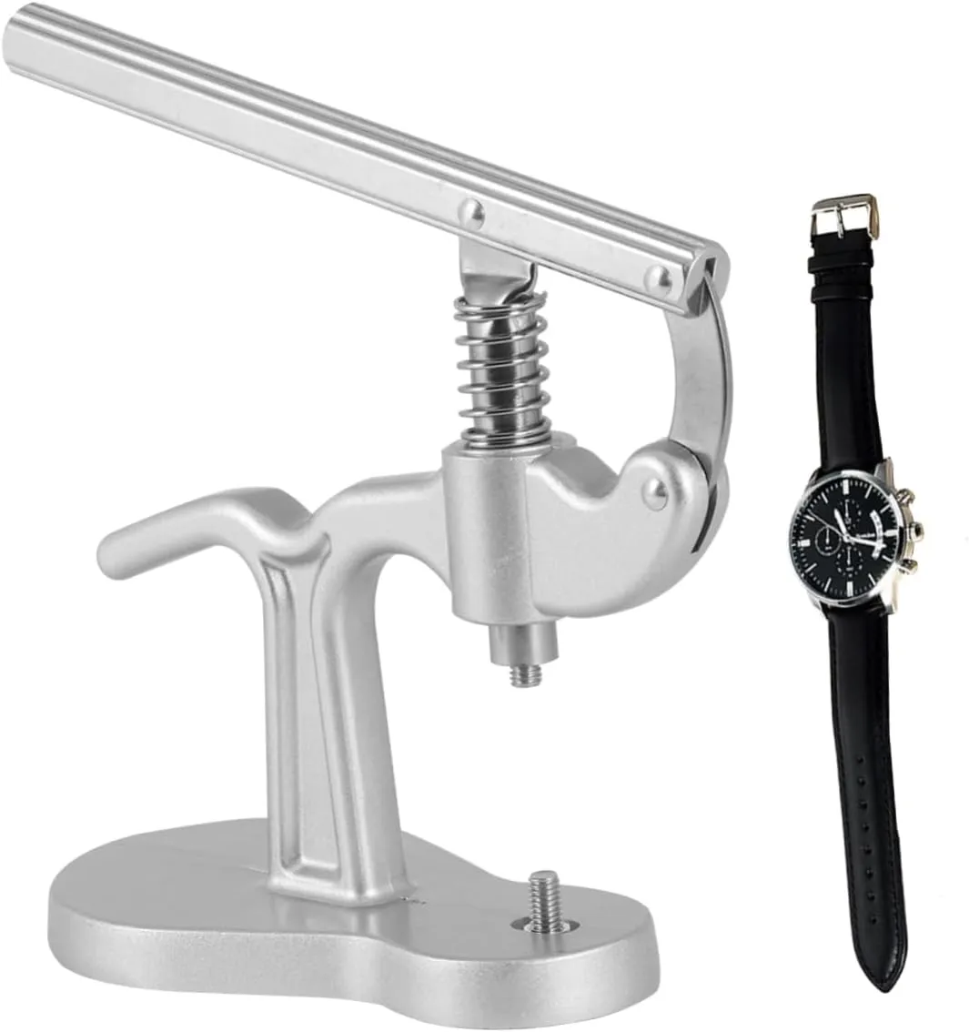1pc Desk Type Watch Capping Machine Watch Case Closer Tool Sturdy Metal Press No Scratch Steel Dies -on/