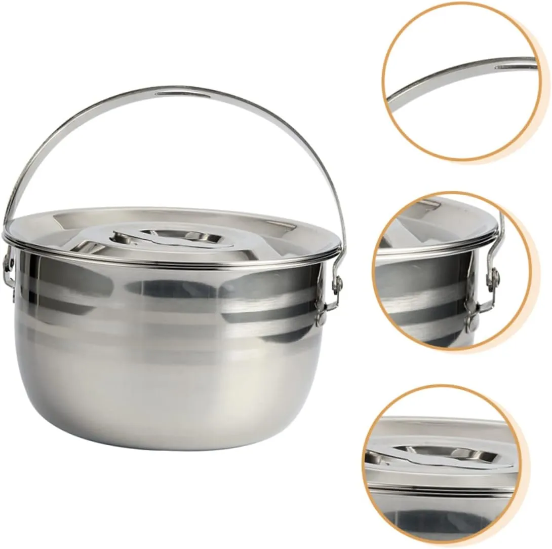 1pc High Capacity Non Stick Camping Pot Lightweight Cookware for Outdoor Use for Stews Soups More Kitchen Pot for Experience