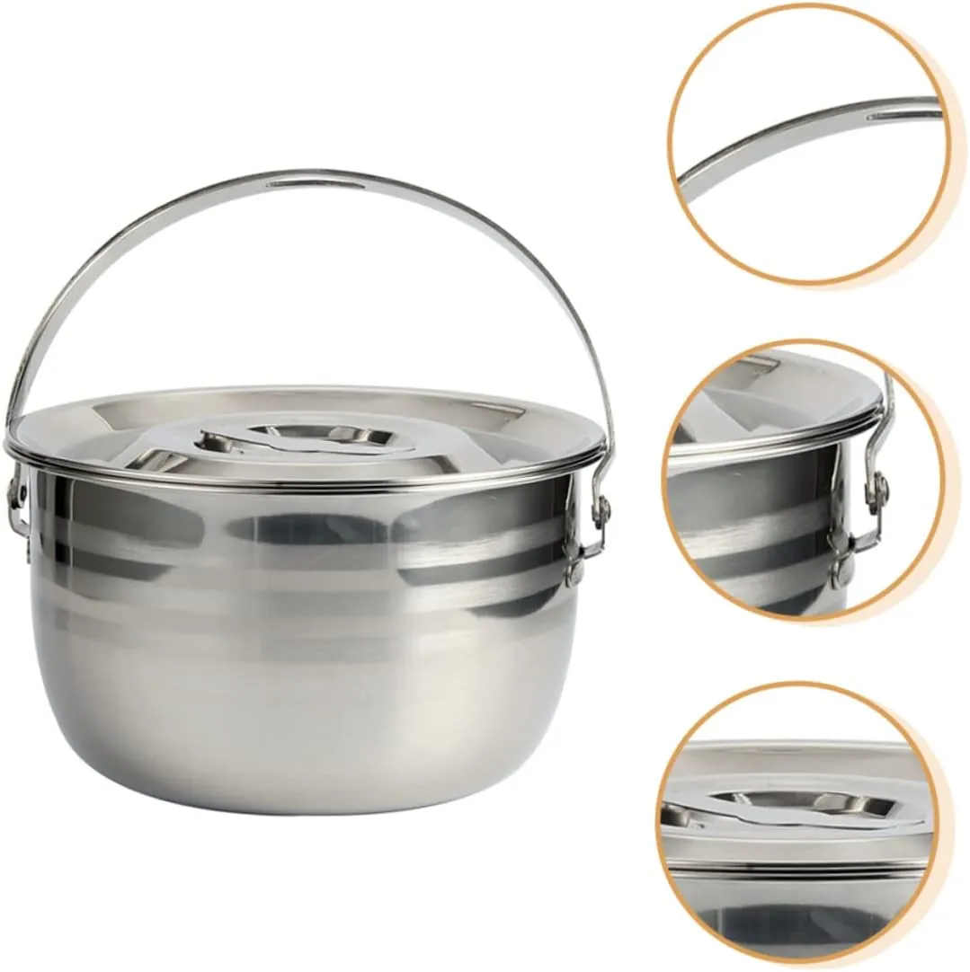 1pc High Capacity Non-stick Stew Pot Camping Cookware for Home Kitchen and Outdoor Cooking Easy to Handle Even Heat Distribution
