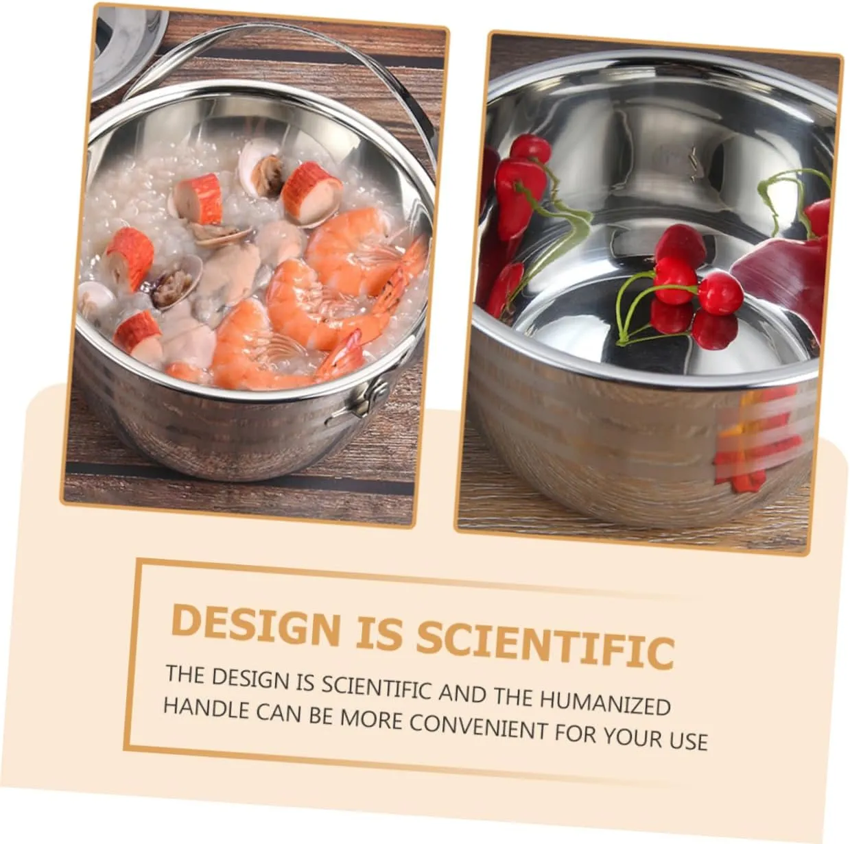 1pc High Capacity Non Stick Stew Pot Soup Pot for Home Kitchen Outdoor Cooking Thicken Design with Wear Resistant Base Transfer