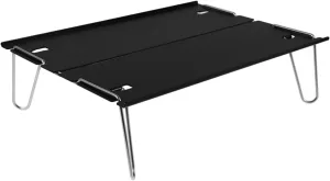 1pc Outdoor Small Folding Table Compact Tea Desk for Camping Picnic Beach Travel Aluminum Alloy