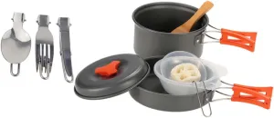 1Set Person Outdoor Picnic Cookware Portable Camping Cooking Tools for Hiking and BBQ Compact and Lightweight Cooking Kit with Essential Kitchen Gear for Camping