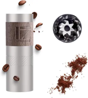 1Zpresso Q Manual Coffee Grinder, Mini Slim Travel Sized, Stainless Steel Conical Burr, Numerical Adjustable Setting for Pour Over French Press Cold Brew