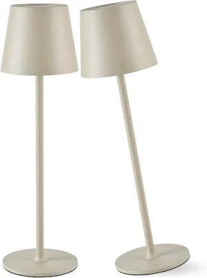 2 Pack Cordless Table Lamp,Portable LED Desk Lamp, 6000mAh Battery Operated, 3 Color Stepless Dimming Up, for Restaurant/Bedroom/Bars/Outdoor Party/Camping/Coffee Shop Night Light