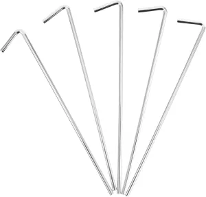20pcs Camping Tent Pegs Curved Structure Windproof Tent Stakes for Hiking Replacement for Tarp Canopy Spikes