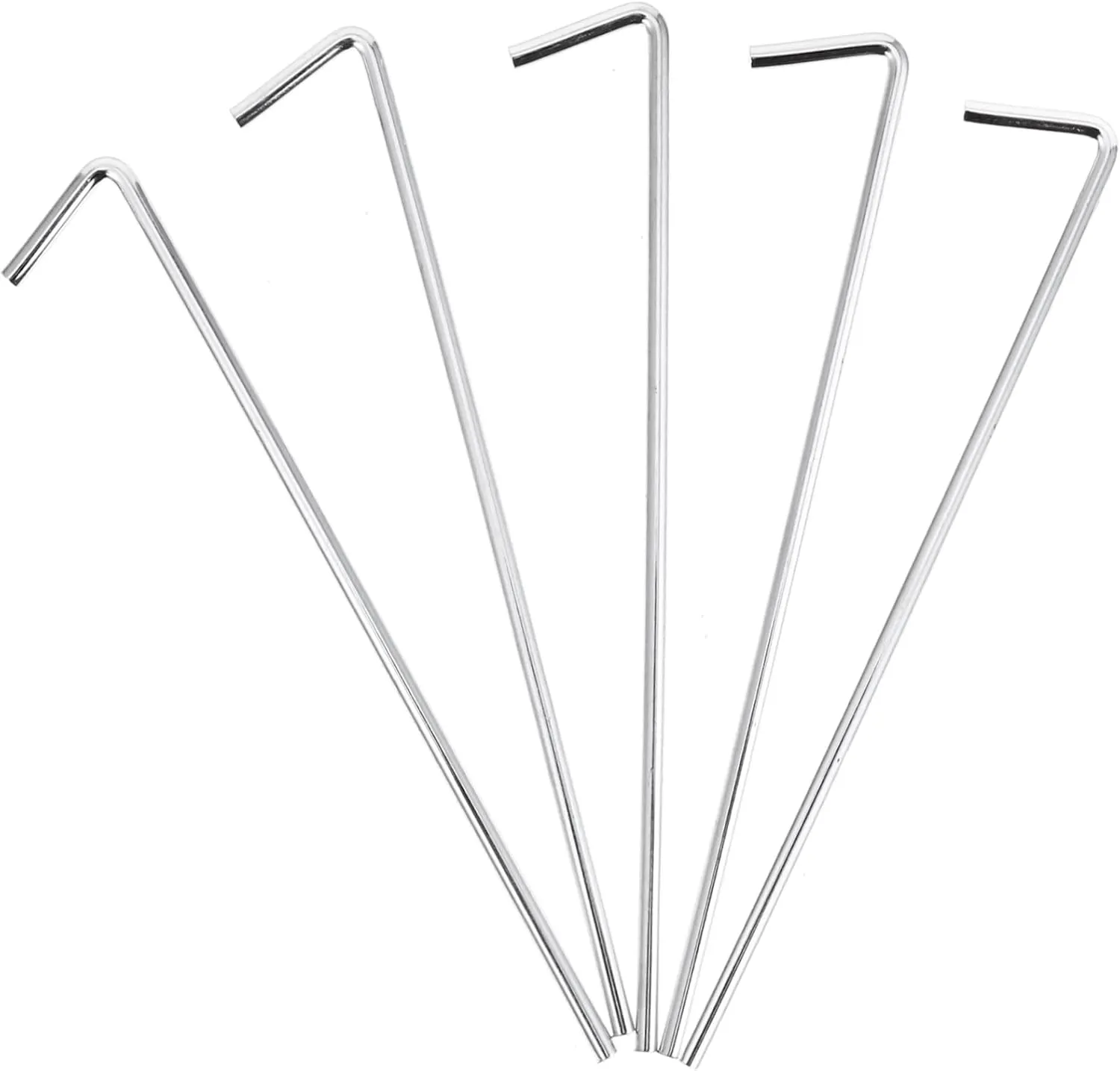20pcs Camping Tent Pegs Curved Structure Windproof Tent Stakes for Hiking Replacement for Tarp Canopy Spikes