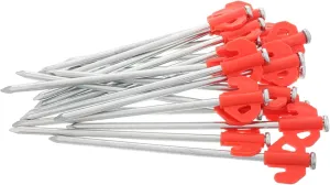 20pcs Heavy Duty Metal Ground Nails for Camping Tents Windproof Tent Pegs for Outdoor Activities Lawn Stakes Garden Decorations Durable Material for Secure Anchoring