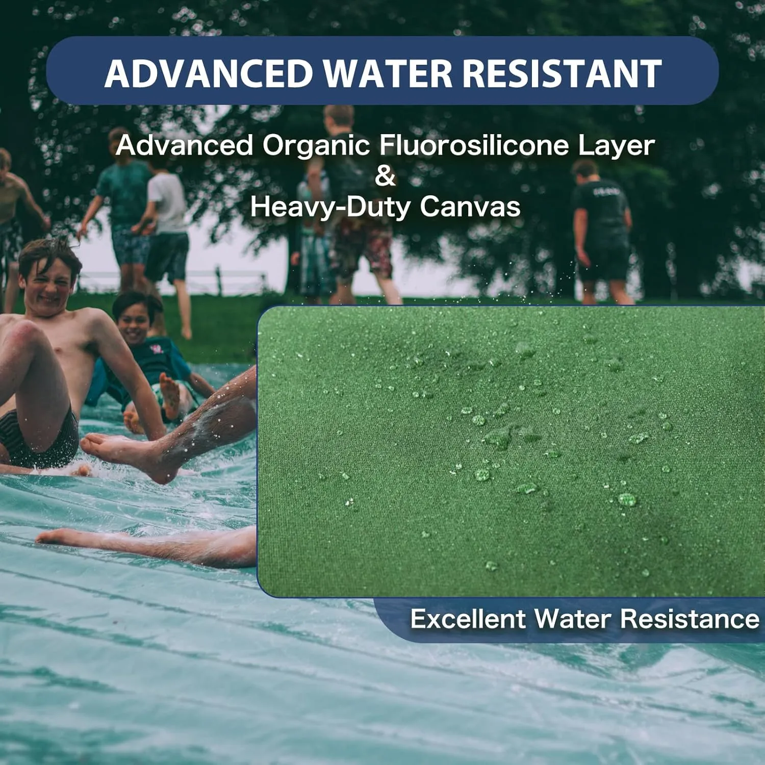 20’x30’ Canvas Tarp Heavy Duty Water Resistant Tarpaulins with Aluminum Grommets,UV Resistant, 22Mil Multipurpose Drop Cloth, 14oz Cover Sheet for Outdoor and Indoor Use with Ropes Green