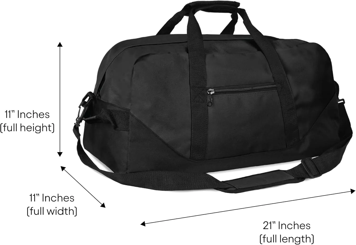 21" Large Duffle Bag with Adjustable Strap