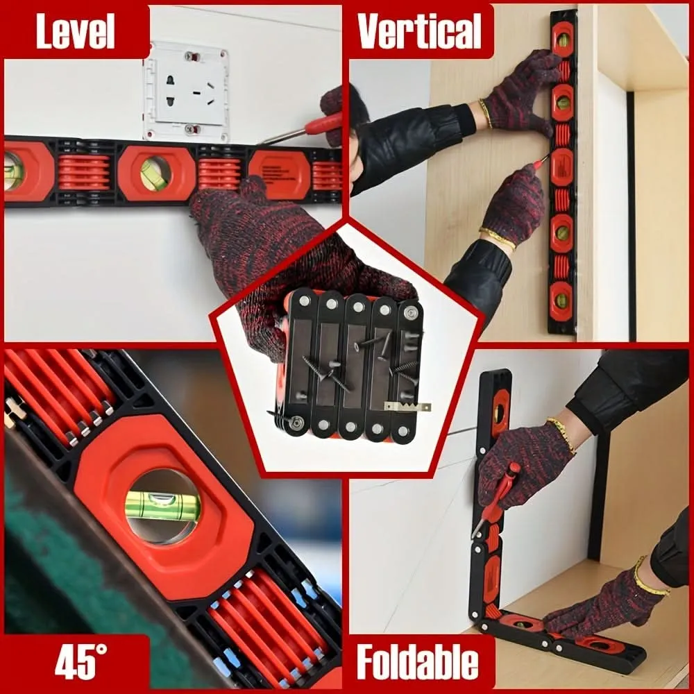 23-Inch Multi-Angle Foldable Level for Carpentry