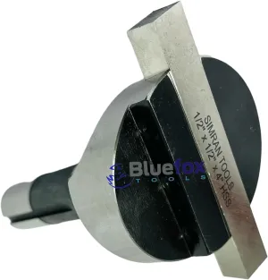 2.5" Inches Head Diameter Fly Cutter R8 Shank Milling Machine | 1/2" x 1/2" x 4" Square HSS Tool Bit | Hardened Steel