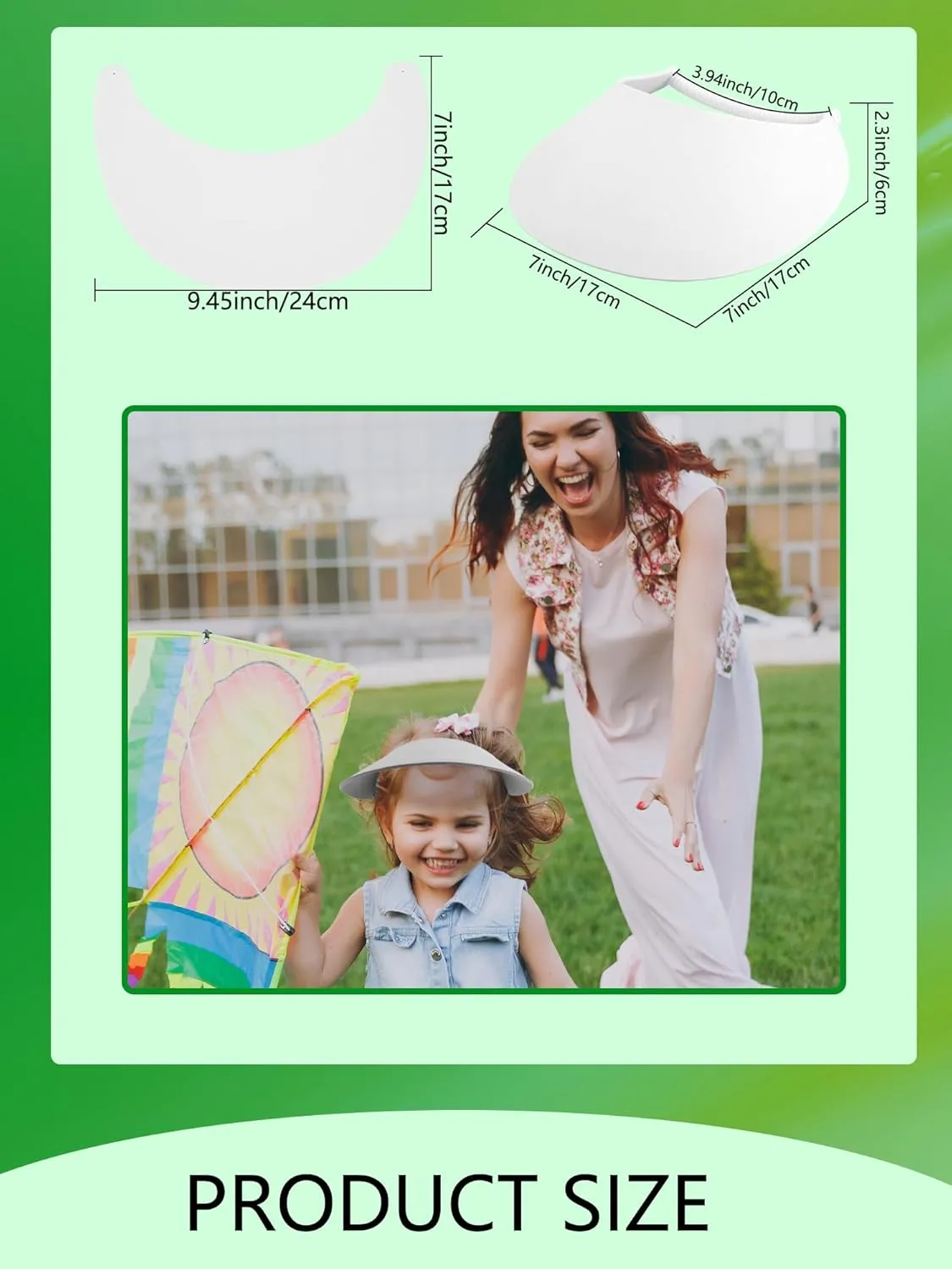 26 Pack White Sun Foam Visors DIY Summer Blank String Adjustable Sun Visor Hat for Adult Kids Summer Gifts Outdoor