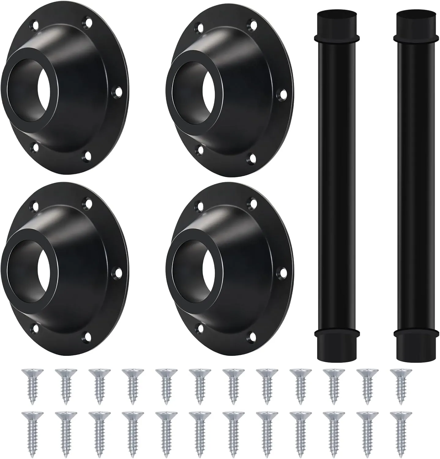 29" RV Table Base Mount and RV Table Legs,Camper Tables Base Mount Pedestal Flange and Dinette Legs Pole for Camper Trailer Motorhome, Tables and Floor Mounting, Includes Mounting Screws, Aluminum