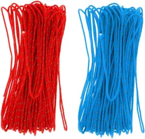 2Pcs 20M 1.8MM Reflective Guyline Rope for Camping Tent Awning, Durable Nylon Cord with High Visibility, Suitable for Night Use
