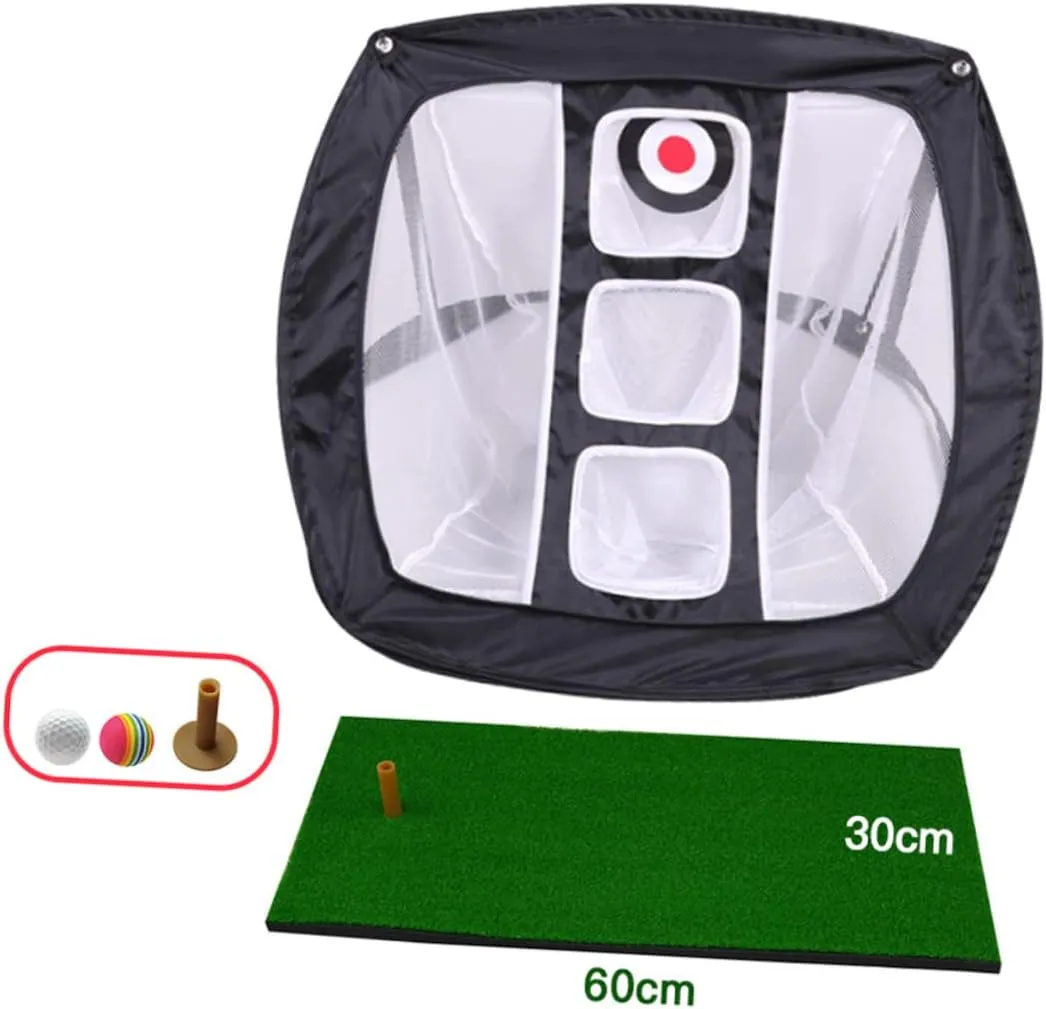 2pcs Golf Wedge Net Driving Mat Nets Putting Net Golf Practice Mat Golf Pitching Net Golf Training Net