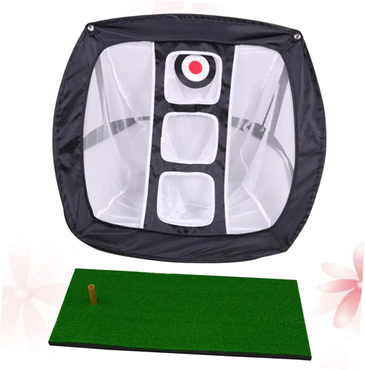2pcs Golf Wedge Net Driving Mat Nets Putting Net Golf Practice Mat Golf Pitching Net Golf Training Net
