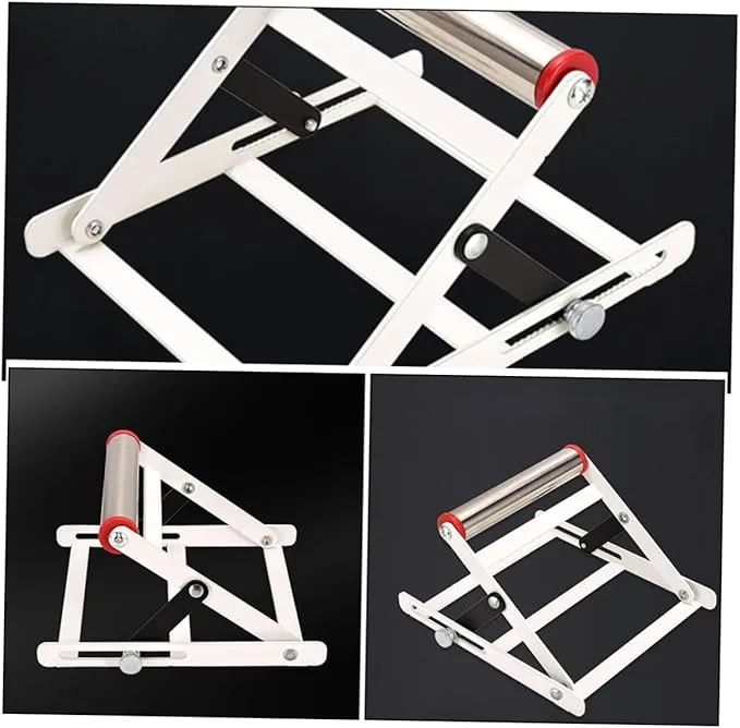 2x Table Saw Stand Roller Support Adjustable Cutting Machine Frame