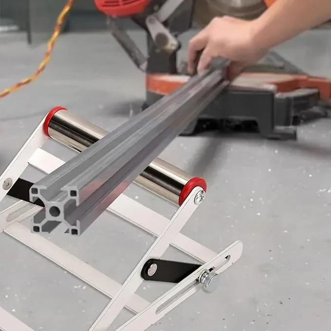 2x Table Saw Stand Roller Support Adjustable Cutting Machine Frame